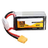 bateria lipo zop power 148v 1800mah 65c 4s con conector xt60 para drone de carreras rc fpv