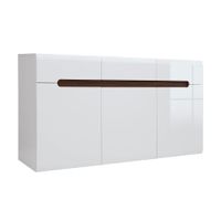 bufe 3 puertas 3 cajones lacado paneles de mdf blanco