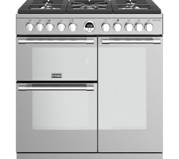 STOVES Sterling S900DF 90 cm Dual Fuel Range Cooker - Stainless Steel, Stainless Steel