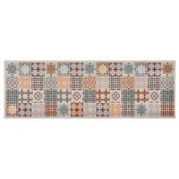 alfombra de cocina lavable mosaico de colores 60x300 cm vidaxl