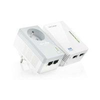 plc tp-link tl-wpa4225 kit 500 mbits wi-fi 4 ethernet av homeplug av blanco