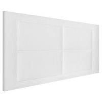 cabecero tapizado zoe cabezal acolchado  tapizado en polipiel de alta gama  color blanco  medida 110x55x3 cm cama 105 cm
