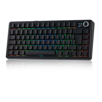 Teclado mecánico inalámbrico para juegos ISO-DE EPOMAKER X AULA F75 MAX 75% con diseño QWERTZ alemán, tri-modo, para WIN/Mac/PC