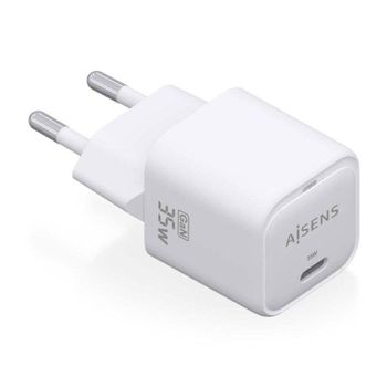 Aisens Cargador GaN 35W 1x USB-C PD3.0 QC4.0 Blanco