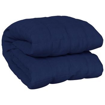 Manta Con Peso Tela Azul 200x220 Cm 13 Kg Vidaxl