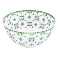 gran bol de ensalada de melamina profundo 25 cm impresion azuleros