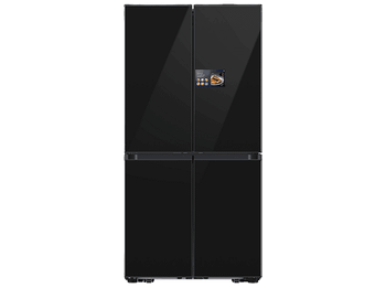 Frigorífico americano - Samsung Bespoke AI RM90F67CECEF, Hybrid Cooling, 185.3 cm, 654 l, No Frost, Negro