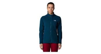 Forro polar the north face 100 glacier full zip azul para mujer