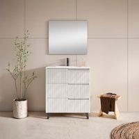 mueble ezio 60 cm 3c blanco mate pack mueble  lavabo