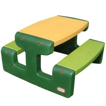 Mesa Grande Verde Para Picnic, Marca Little Tikes