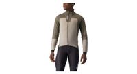 chaqueta de manga larga castelli fly thermal beige marron