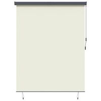 estor enrollable crema 200 x 250 cm tela y aluminio vidaxl