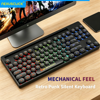 teclado nexusclick en oferta 87 teclas retroiluminado con sensacion mecanica teclado para juegos con cable resistente al agua teclas luminosas para computadora portatil y oficina