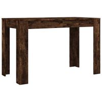mesa de comedor - mesa de cocina madera de ingenieria roble ahumado 120x60x76 cm