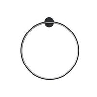 aplique led rayon negro - 60 cm