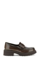 mocasines de piel envejecida dark brown 40