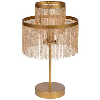 Lámpara de mesa de metal 30x30x35/50h cm dorado