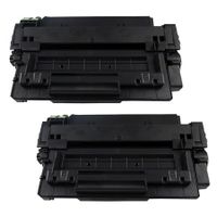 compatible multipack hp laserjet p3005dn printer toner cartridges 2 pack -q7551x