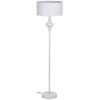 lampara de pie de metal blanco 40x40x154h cm