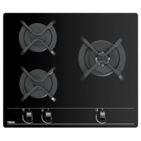 teka gbc 63010 placa de gas butano 3 zonas cristal negro