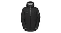 chaqueta impermeable con capucha mammut ducan guide hs negra hombre