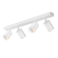 hubbard - foco de techo de metal color blanco 54 cm 4 luces gu10