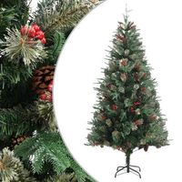 arbol de navidad  decoraciones de navidad y pinas verde pvc y pe 225 cm cfw835564