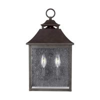 aplique de pared de exterior galena 2 luces