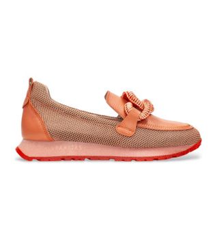 Hispanitas para mujer. HV254065 Zapatillas Kansas coral (36), Piel, Plano, Ninguno, Casual