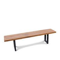 banco de madera marron