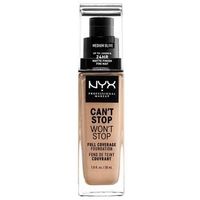 base de maquillaje de alta cobertura cant stop wont stop - nyx - 09 medium olive