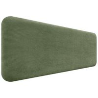 dhome cabecero tapizado en pana liso redondeado pana para pared acusticos cabeceros absorbentes cabezal cama dormitorio verde selva 145cm