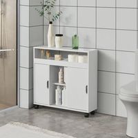 mueble de bano lumijoki carrito 71 x 70 x 20 cm aglomerado blanco encasa