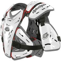 troy lee youth bg5955 race chest protector - white