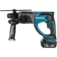 makita dhr202rtj martillo perforador  2 baterias  maletin  cargador