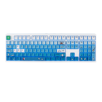 Juego de Teclas EPOMAKER X Human Fall Flat Fallen Series 139, Perfil Cherry, PBT con Sublimación de Tinta, Compatible con Teclados Mecánicos MX