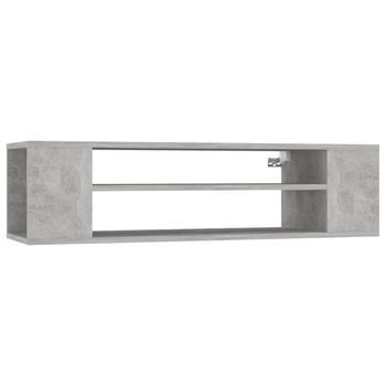 Mueble De Tv | Mueble De Salón | Gabinete De Tv Colgante Contrachapada Gris Hormigón 100x30x26,5cm
