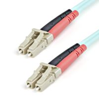 cable de fibra optica multimodo startech 1m lc a lc om3