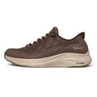 skechers zapatos de tacon slip-ins contour foam marron para mujer