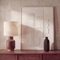 decoracion de pared abstracta blanca en relieve 92x120 cm