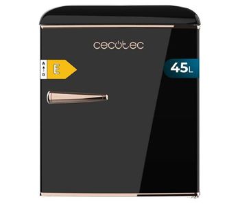 Cecotec nevera pequeña frigorífico retro sobremesa 45l bolero coolmarket tt origin 45 black e. 55cm de alto y 44,7cm de ancho
