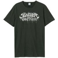 amplified clothing camiseta metal logo para mujer
