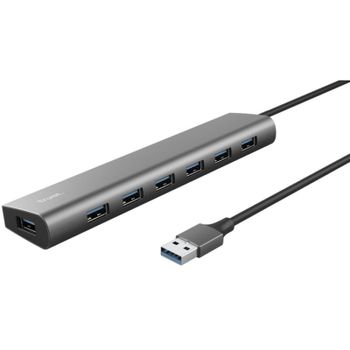 Trust Halyx HUB USB a 7 Puertos USB 3.2 Gris