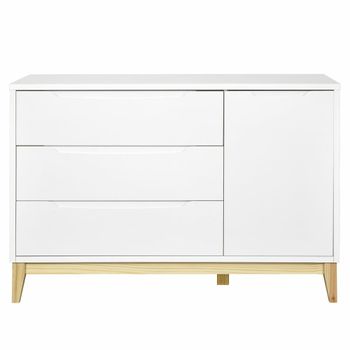 Cómoda blanco y madera