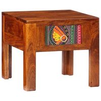 mesita de noche madera maciza de acacia 40x40x36 cm vidaxl
