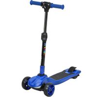 aiyaplay patinete electrico infantil 6 anos plegable 3 ruedas arranque cero velocidad maxima 8 kmh 64 x 29 x 83 cm azul