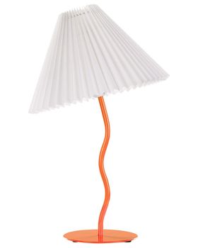 Lámpara de mesa  metal naranja