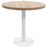 mesa de bistro mdf marron claro 80 cm vidaxl