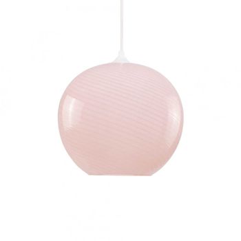 Lámpara de techo de vidrio rosa