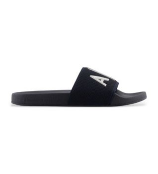 A|X Armani Exchange para hombre. XUP001XV820U385 Chanclas Knit+ logo marino (46), Plano, Ninguno, Beachwear